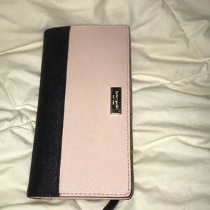 Kate spade black and pink wallet
